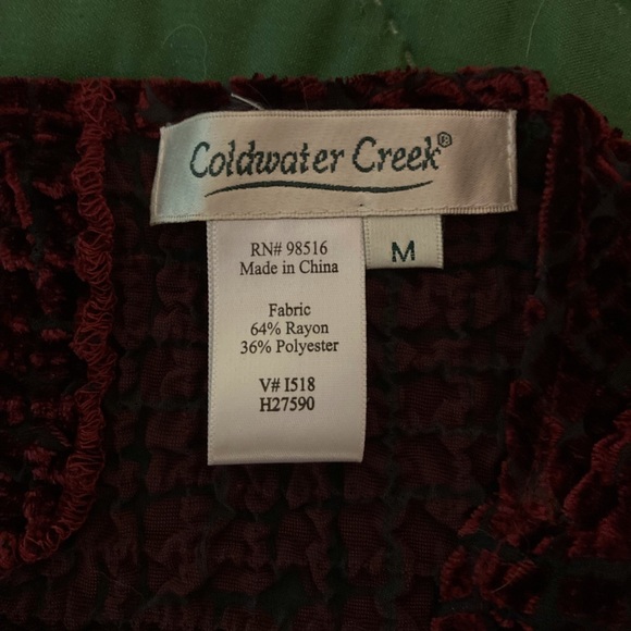 Medium velvet burn-out stretchy top - Picture 2 of 3